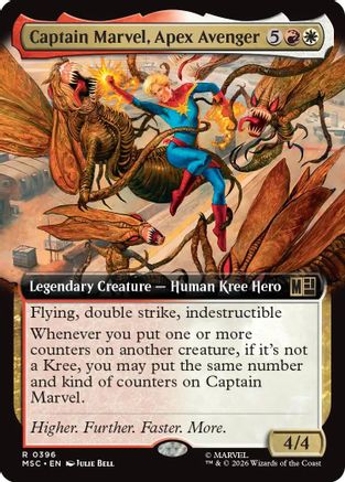 Captain Marvel, Apex Avenger (Extended Art)  [Commander: Marvel Super Heroes] Foil