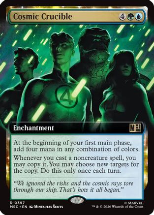 Cosmic Crucible (Extended Art)  [Commander: Marvel Super Heroes] Foil