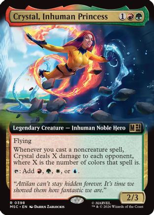 Crystal, Inhuman Princess (Extended Art)  [Commander: Marvel Super Heroes]