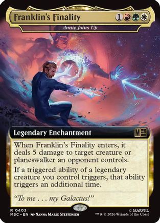 Franklin's Finality - Annie Joins Up (Extended Art)  [Commander: Marvel Super Heroes] Foil