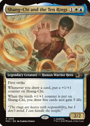 Shang-Chi and the Ten Rings (Extended Art)  [Commander: Marvel Super Heroes] Foil