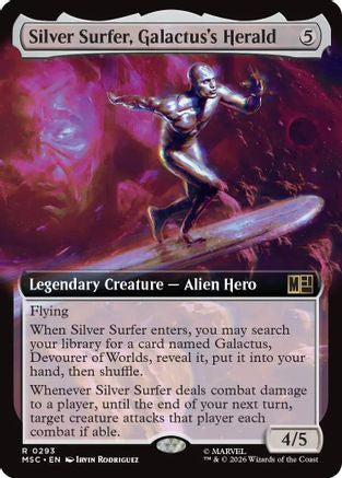 Silver Surfer, Galactus's Herald (Extended Art)  [Commander: Marvel Super Heroes]