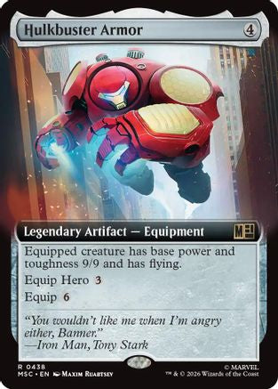 Hulkbuster Armor (Extended Art)  [Commander: Marvel Super Heroes] Foil