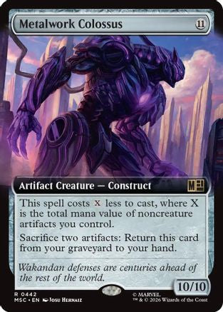 Metalwork Colossus (Extended Art)  [Commander: Marvel Super Heroes] Foil