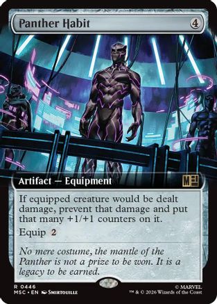 Panther Habit (Extended Art)  [Commander: Marvel Super Heroes]