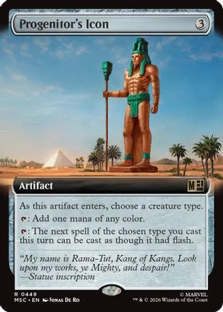 Progenitor's Icon (Extended Art)  [Commander: Marvel Super Heroes] Foil