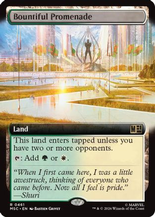 Bountiful Promenade (Extended Art)  [Commander: Marvel Super Heroes] Foil