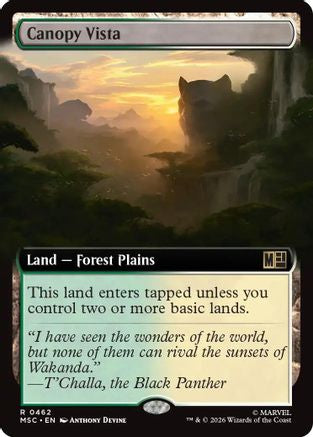Canopy Vista (Extended Art)  [Commander: Marvel Super Heroes]