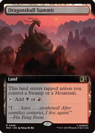 Dragonskull Summit (Extended Art)  [Commander: Marvel Super Heroes] Foil