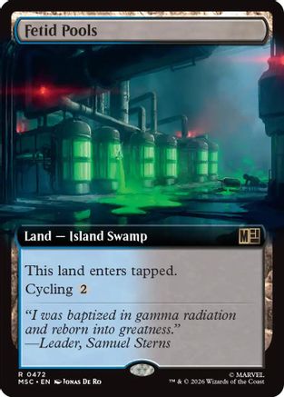 Fetid Pools (Extended Art)  [Commander: Marvel Super Heroes] Foil