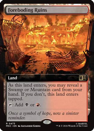 Foreboding Ruins (Extended Art)  [Commander: Marvel Super Heroes]