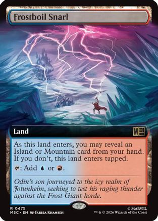 Frostboil Snarl (Extended Art)  [Commander: Marvel Super Heroes]