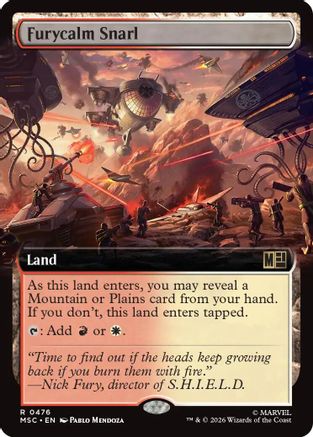 Furycalm Snarl (Extended Art)  [Commander: Marvel Super Heroes] Foil
