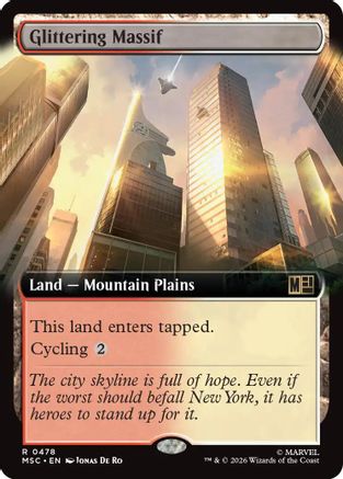 Glittering Massif (Extended Art)  [Commander: Marvel Super Heroes]