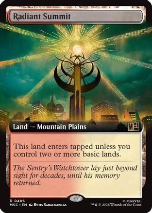 Radiant Summit (Extended Art)  [Commander: Marvel Super Heroes]