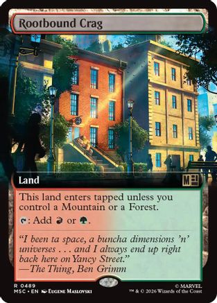 Rootbound Crag (Extended Art)  [Commander: Marvel Super Heroes]