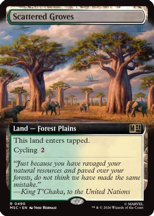 Scattered Groves (Extended Art)  [Commander: Marvel Super Heroes]