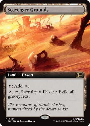Scavenger Grounds (Extended Art)  [Commander: Marvel Super Heroes] Foil