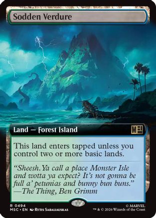 Sodden Verdure (Extended Art)  [Commander: Marvel Super Heroes] Foil