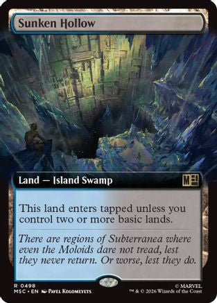 Sunken Hollow (Extended Art)  [Commander: Marvel Super Heroes] Foil