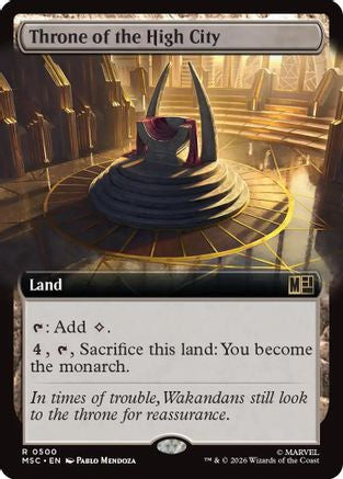 Throne of the High City (Extended Art)  [Commander: Marvel Super Heroes] Foil