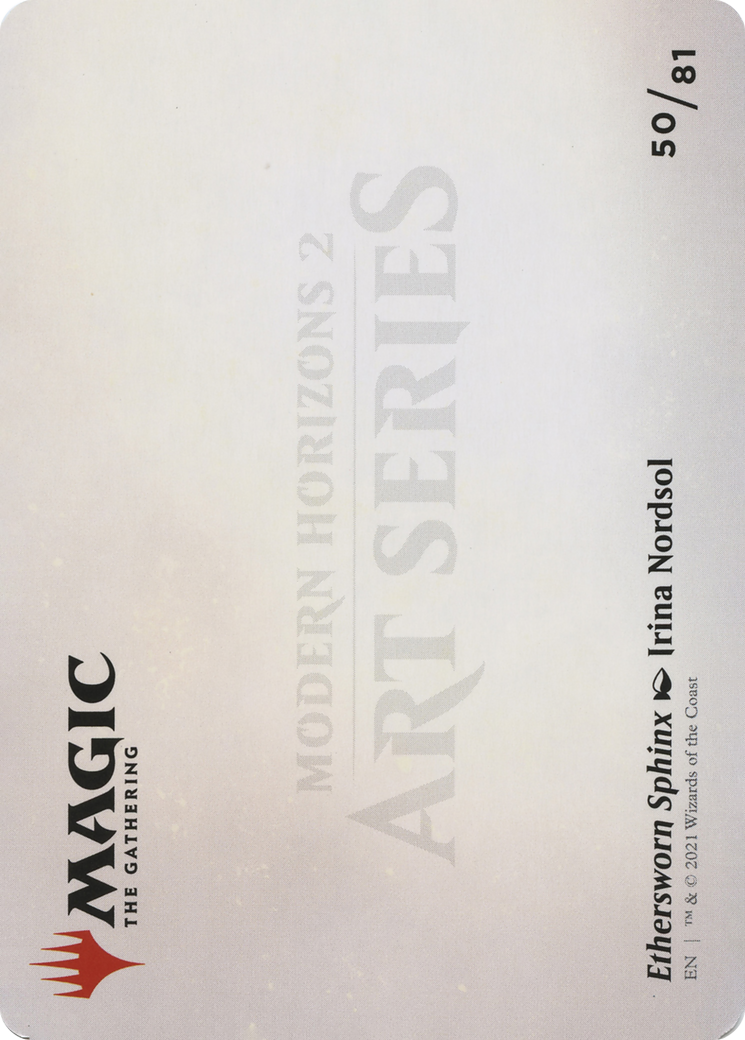 Ethersworn Sphinx // Ethersworn Sphinx  [Modern Horizons 2 Art Series] (Borderless) Foil