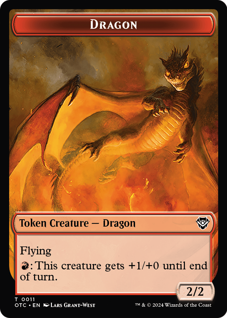 Dragon  [Outlaws of Thunder Junction Commander Tokens]