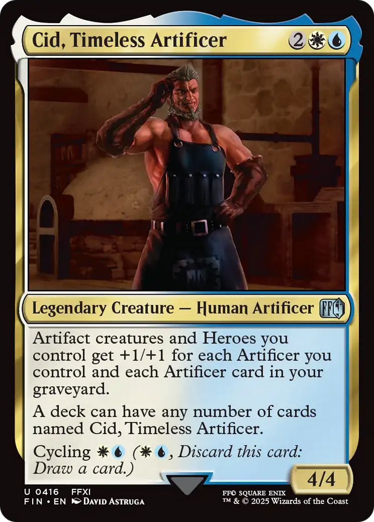 Cid, Timeless Artificer (0416) [FINAL FANTASY] Foil