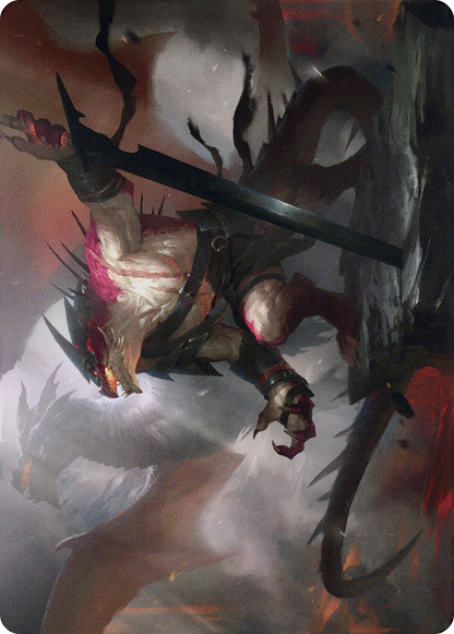 Rivaz of the Claw // Rivaz of the Claw  [Dominaria United Art Series] (Borderless) Foil