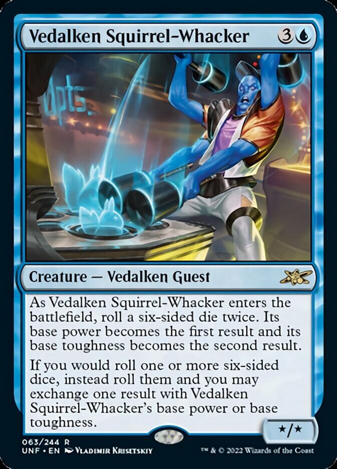 Vedalken Squirrel-Whacker [Unfinity] Foil