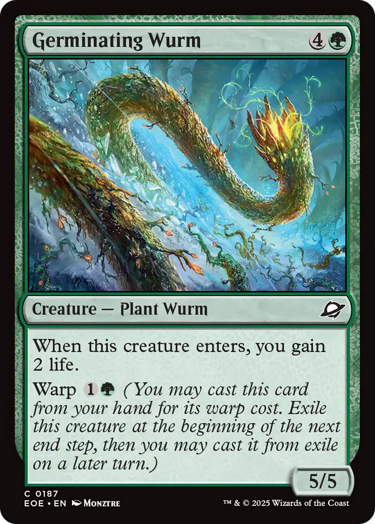 Germinating Wurm [Edge of Eternities] Foil