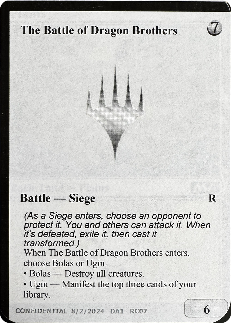 The Battle of Dragon Brothers // Fate Reforged  [Unknown Event]