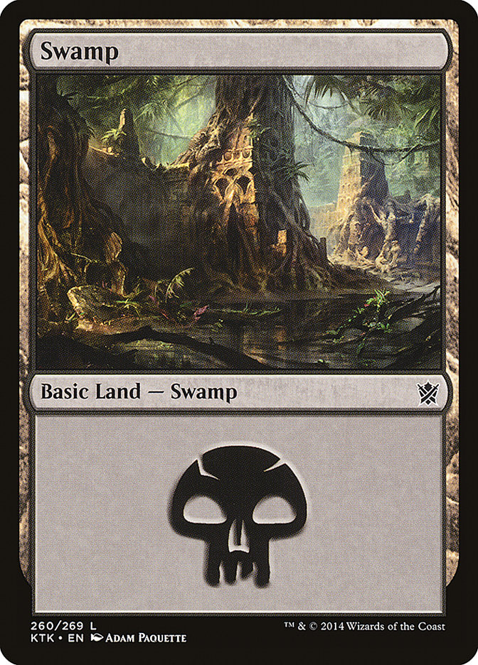 Swamp (260) [Khans of Tarkir] Foil