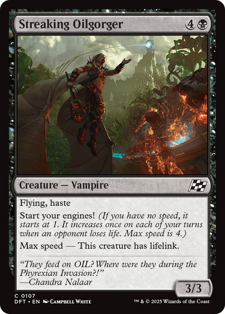 Streaking Oilgorger [Aetherdrift] Foil