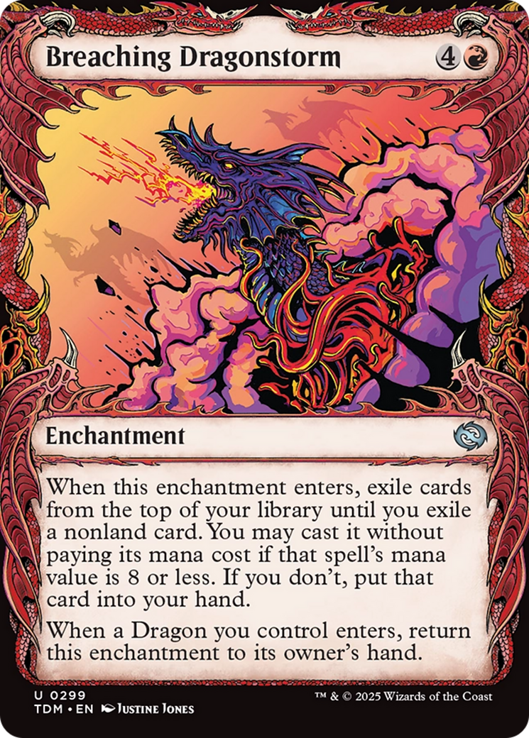 Breaching Dragonstorm (Showcase) [Tarkir: Dragonstorm] Foil