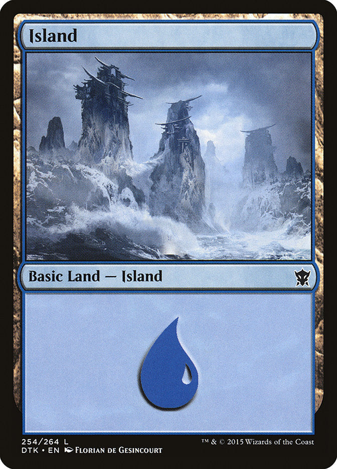 Island (254) [Dragons of Tarkir] Foil