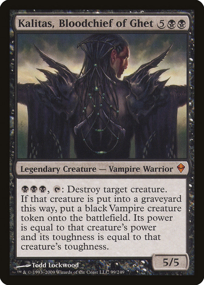 Kalitas, Bloodchief of Ghet [Zendikar] Foil