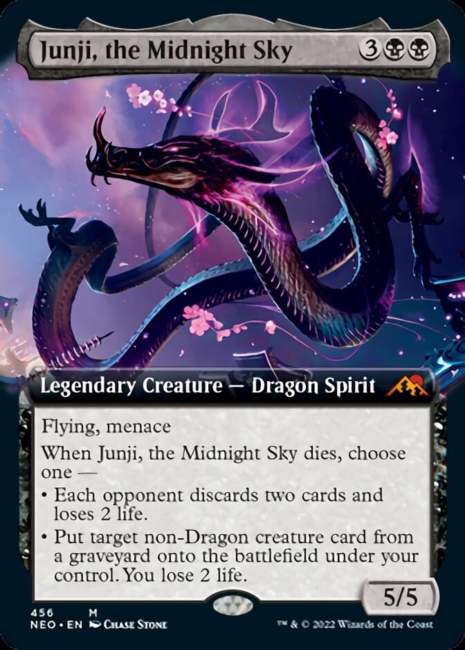 Junji, the Midnight Sky (Extended Art) [Kamigawa: Neon Dynasty] Foil