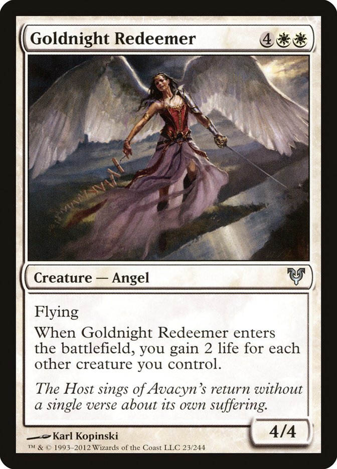 Goldnight Redeemer [Avacyn Restored] Foil