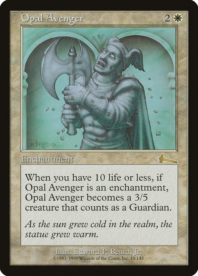 Opal Avenger [Urza's Legacy] Foil