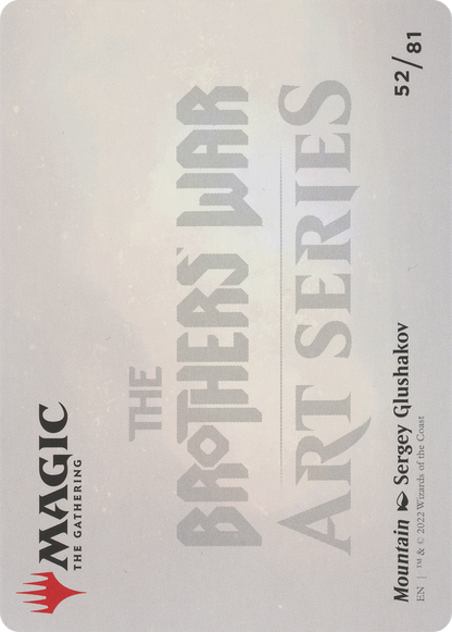 Mountain // Mountain  [The Brothers' War Art Series] (Borderless)