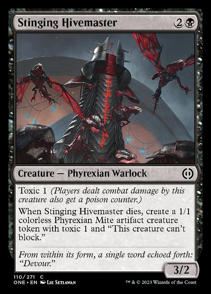 Stinging Hivemaster [Phyrexia: All Will Be One] Foil
