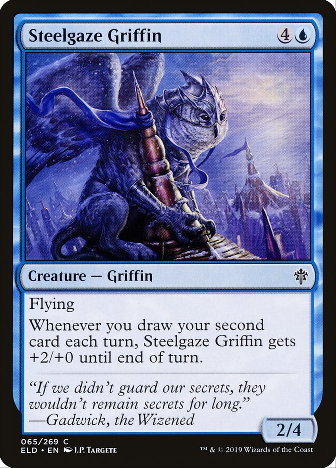 Steelgaze Griffin [Throne of Eldraine] Foil