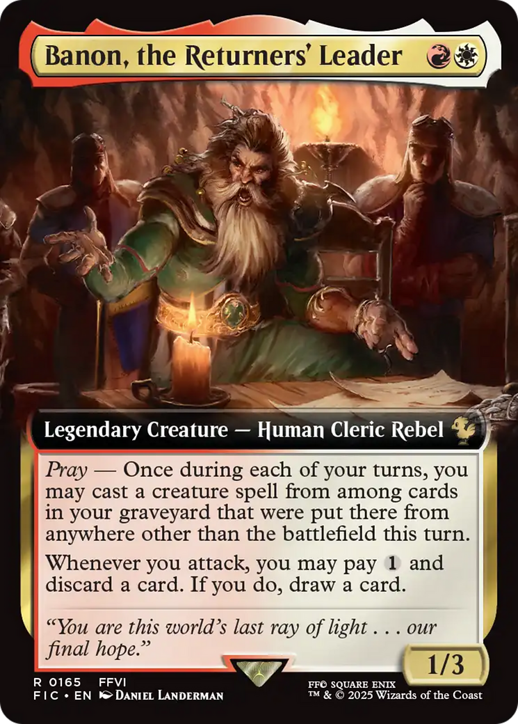 Banon, the Returners' Leader (Extended Art) [FINAL FANTASY Commander]