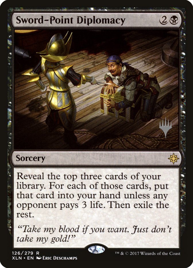 Sword-Point Diplomacy (Promo Pack) [Ixalan Promos] Foil