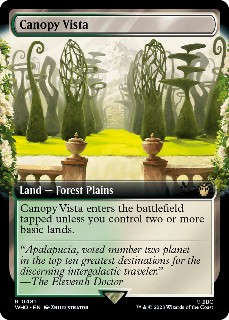 Canopy Vista (Extended Art) [Doctor Who] Foil