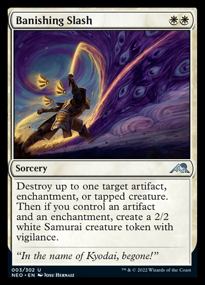 Banishing Slash [Kamigawa: Neon Dynasty] Foil