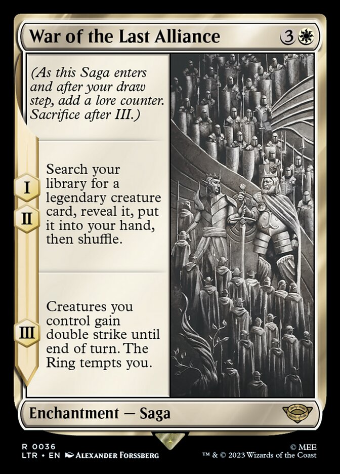 War of the Last Alliance [The Lord of the Rings: Tales of Middle-Earth] Foil