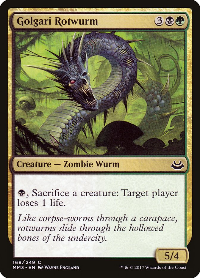 Golgari Rotwurm [Modern Masters 2017] Foil