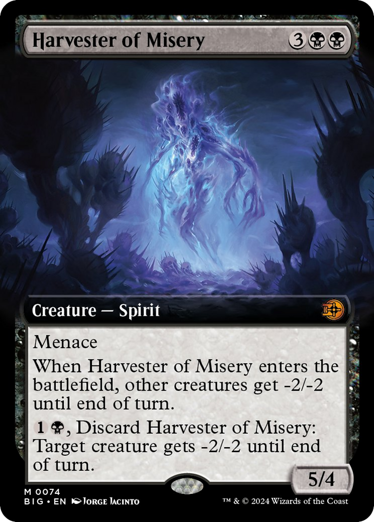 Harvester of Misery (Extended Art) [Outlaws of Thunder Junction: The Big Score] Foil